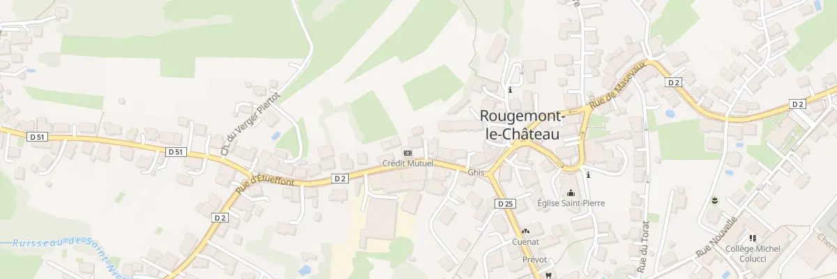 Plan du 6 Rue d’Etueffont à Rougemont-le-Château