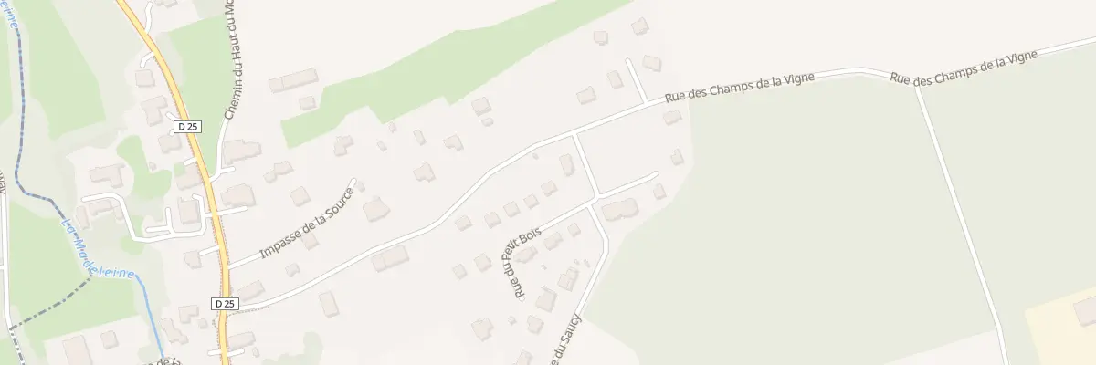 Plan du 2 Rue du petit Bois à Bethonvilliers
