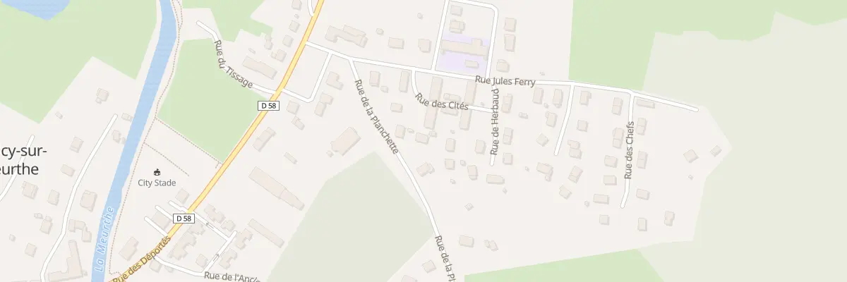 Plan du 7T Rue de la Planchette à Saulcy-sur-Meurthe
