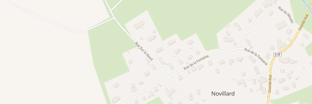 Plan du 6 Rue sur le Rond à Novillard