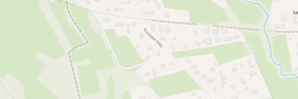 Plan du 282 Rue Joseph Thiéry à Ban-sur-Meurthe-Clefcy
