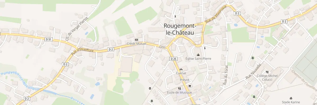 Plan du 3 Rue d’Etueffont à Rougemont-le-Château