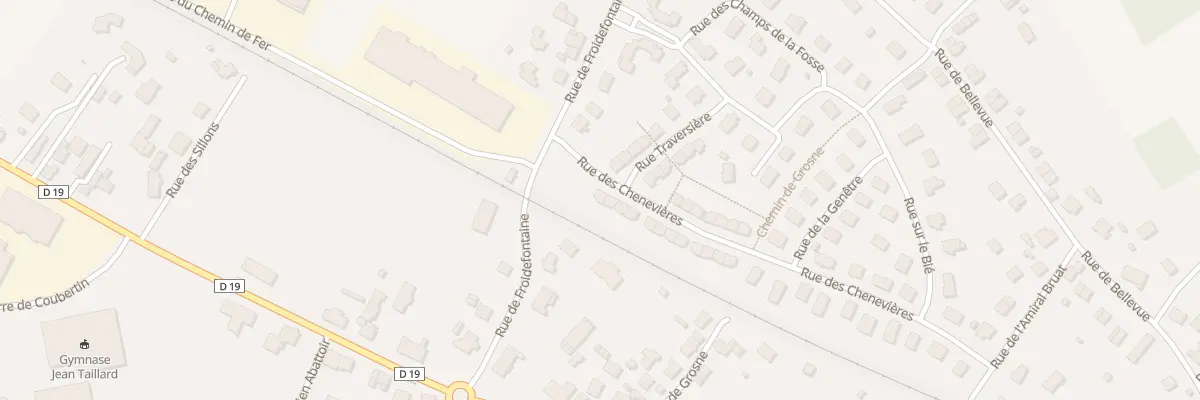 Plan du 5 Rue des Chenevières à Grandvillars