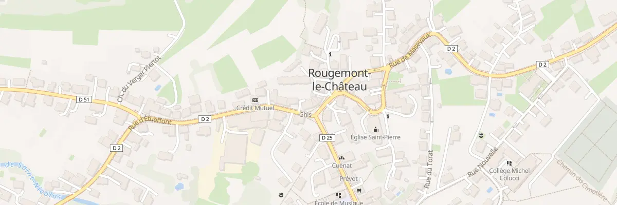 Plan du 13 Pl du General de Gaulle à Rougemont-le-Château