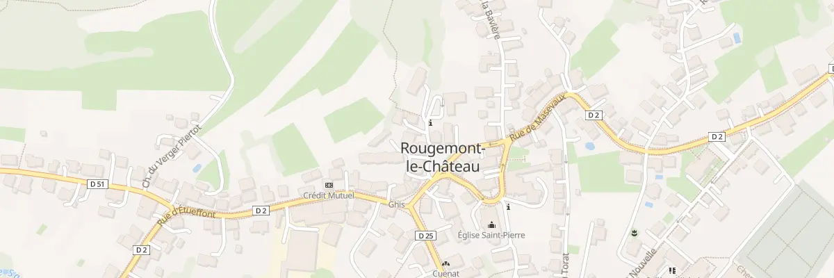 Plan du 5 Pl du General de Gaulle à Rougemont-le-Château