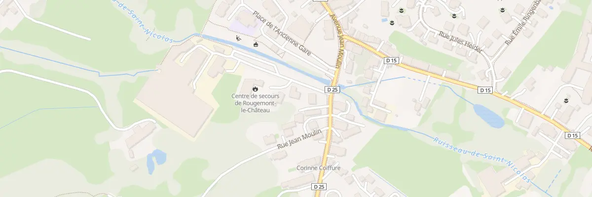 Plan du 1 All Gaston et Victor Erhard à Rougemont-le-Château