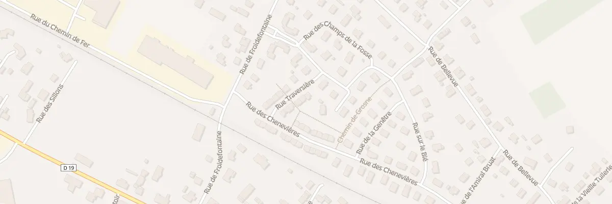 Plan du 9 Rue de la Traversiere à Grandvillars