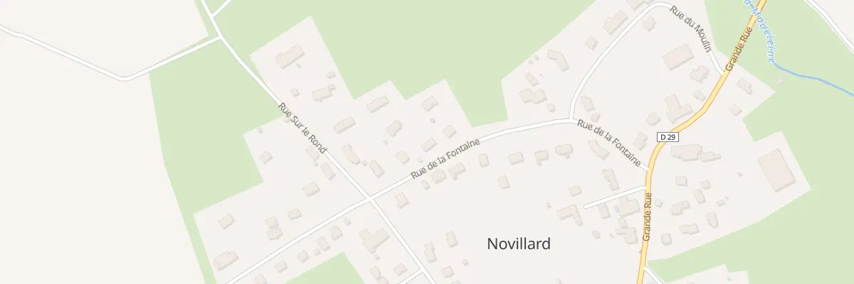 Plan du 18 Rue de la Fontaine à Novillard