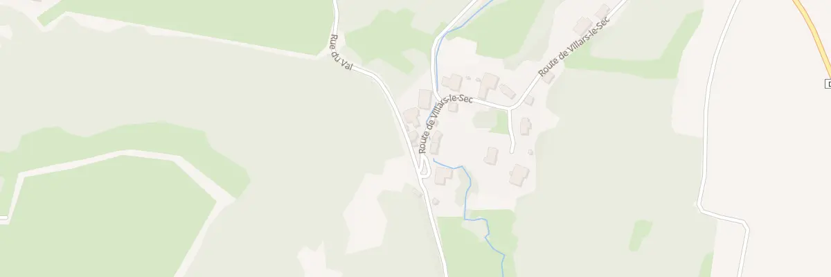 Plan du 3 Rte de Villars le Sec à Saint-Dizier-l’Évêque
