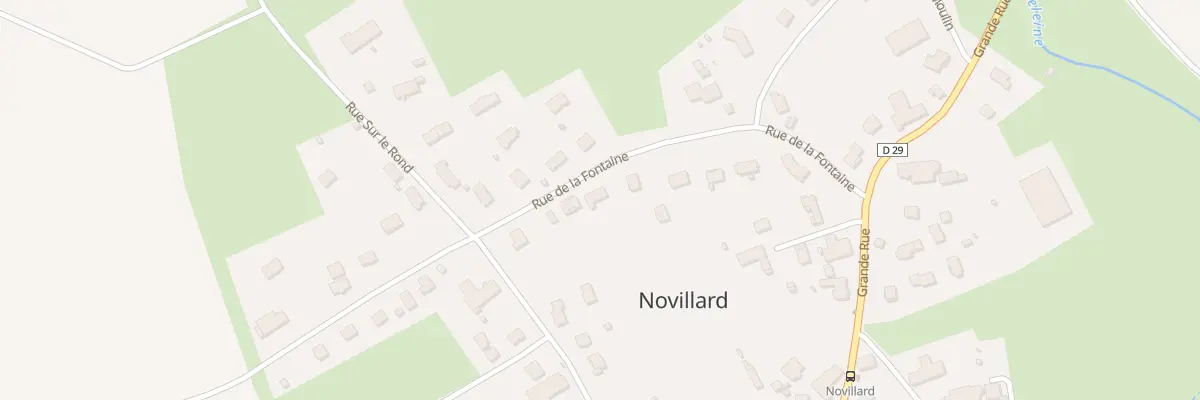 Plan du 13 Rue de la Fontaine à Novillard