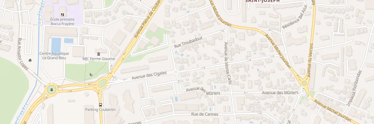 Plan du 32 Av des Cigales à Cannes