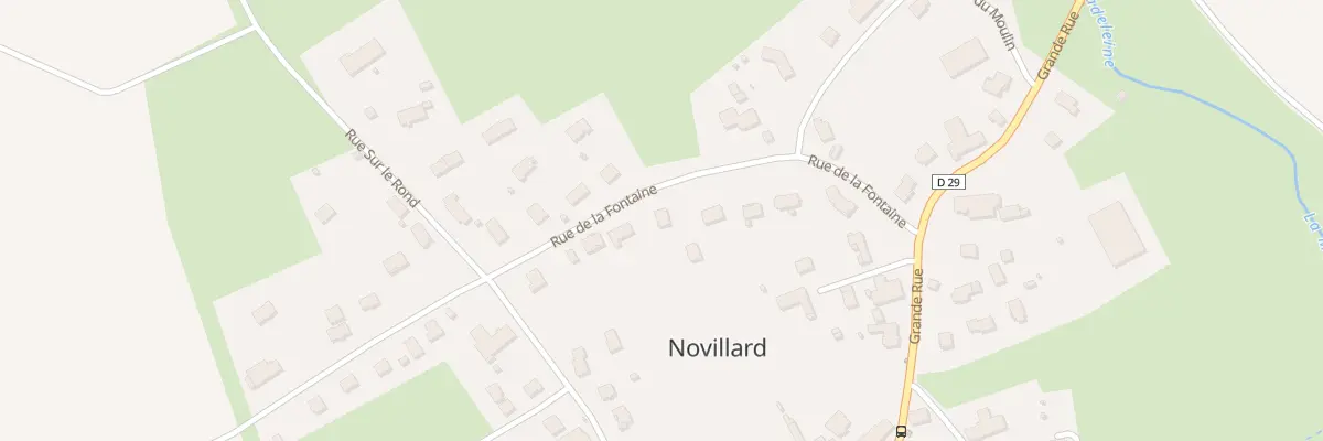 Plan du 11 Rue de la Fontaine à Novillard