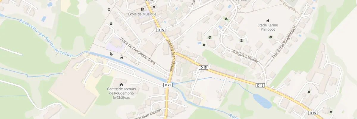 Plan du 27 Rue Jean Moulin à Rougemont-le-Château