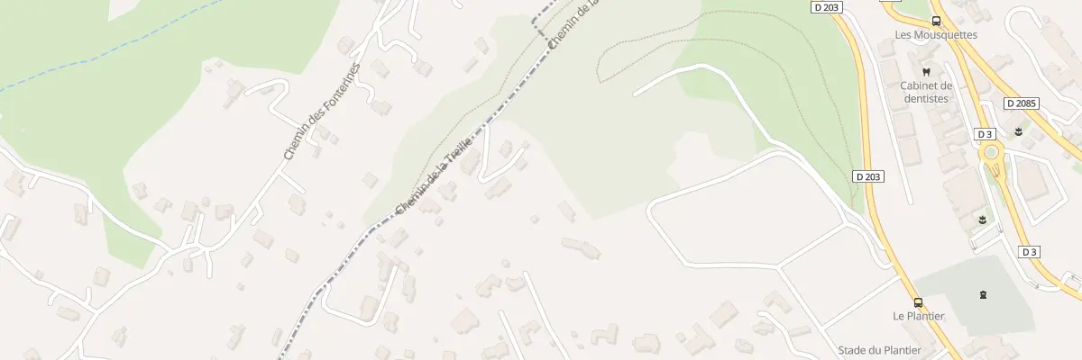 Plan du 285 Che de la Treille à Châteauneuf-Grasse