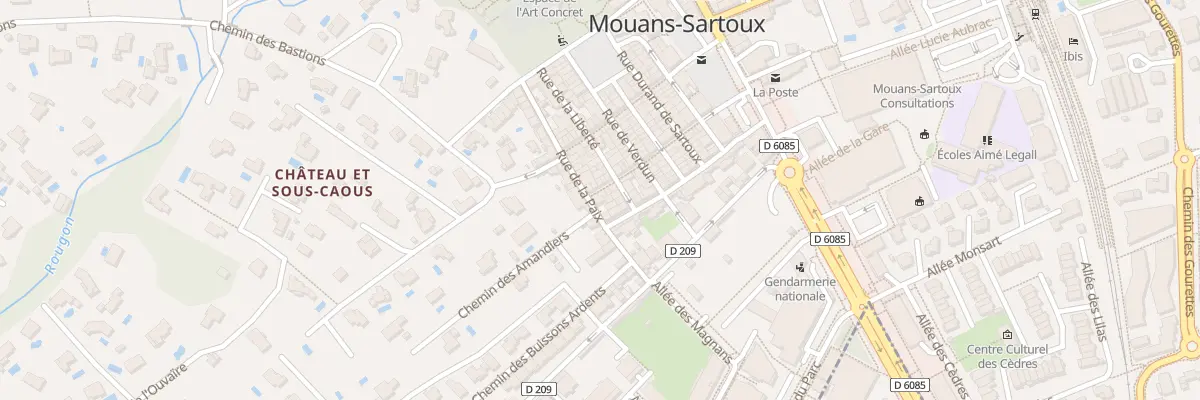 Plan du 8 Rue de la Paix à Mouans-Sartoux
