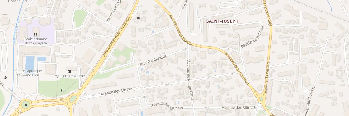 Plan du 3 Rue Troubadour à Cannes