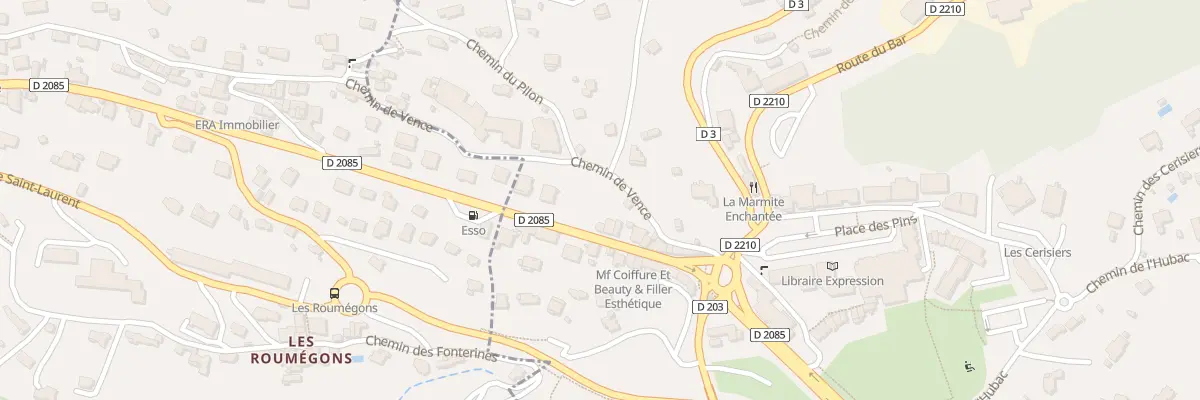 Plan du 67 Che de Vence à Châteauneuf-Grasse