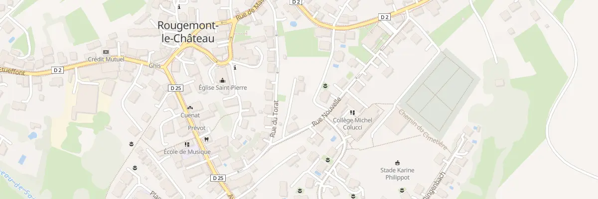 Plan du 7 Rue Nouvelle à Rougemont-le-Château