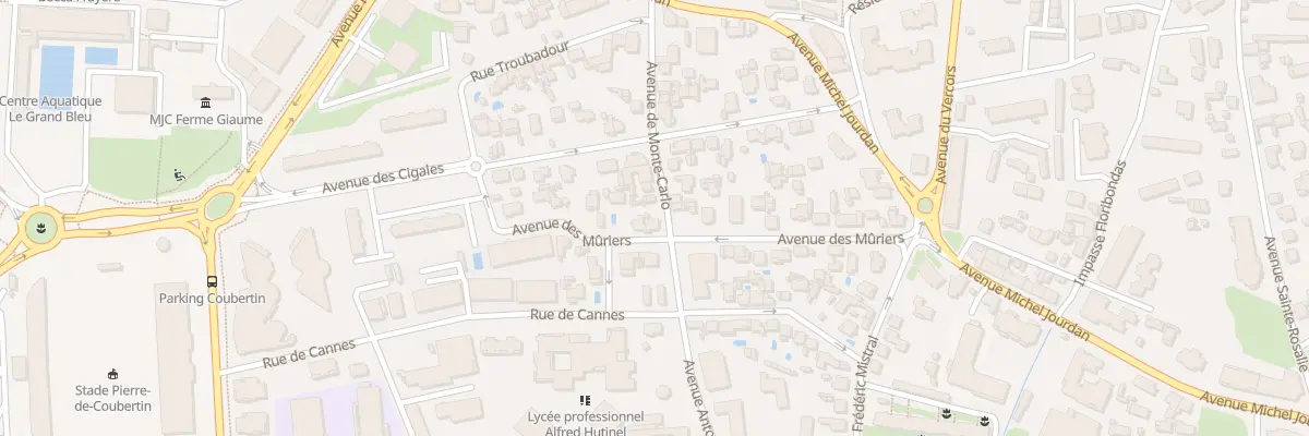 Plan du 22 Av des Muriers à Cannes
