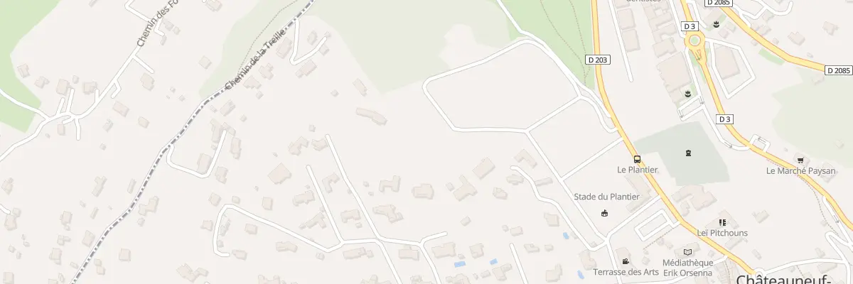 Plan du 195 Rte du Village à Châteauneuf-Grasse