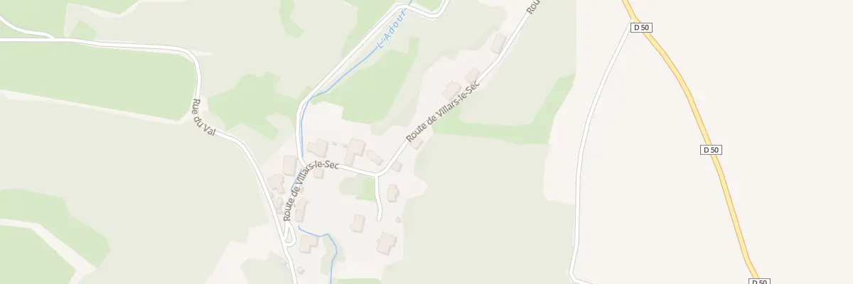 Plan du 14 Rte de Villars le Sec à Saint-Dizier-l’Évêque