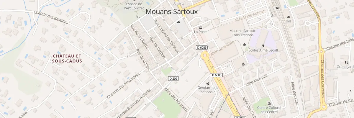 Plan du 13 Rue Fréderic Mistral à Mouans-Sartoux