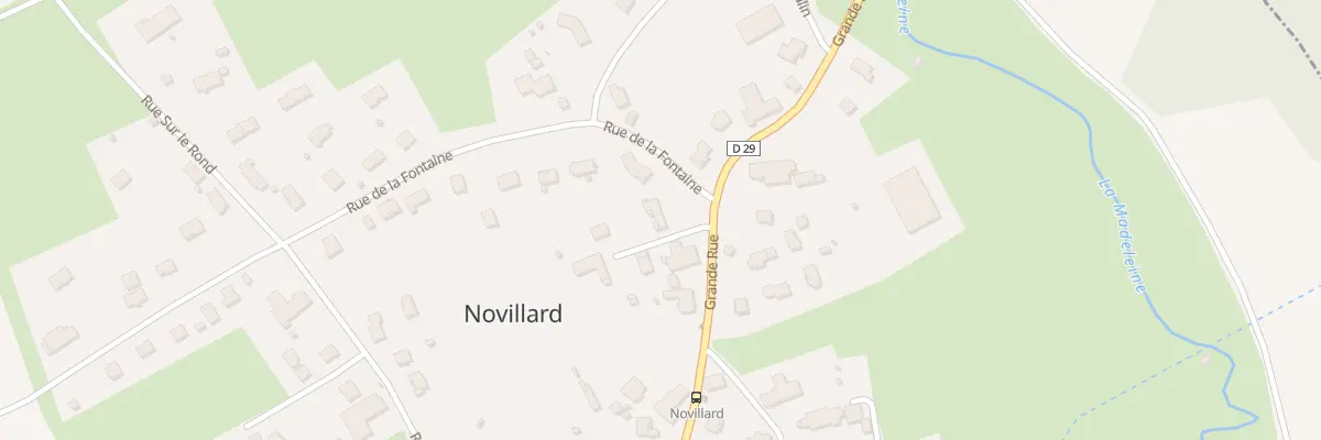 Plan du 2 Che du Rucher à Novillard