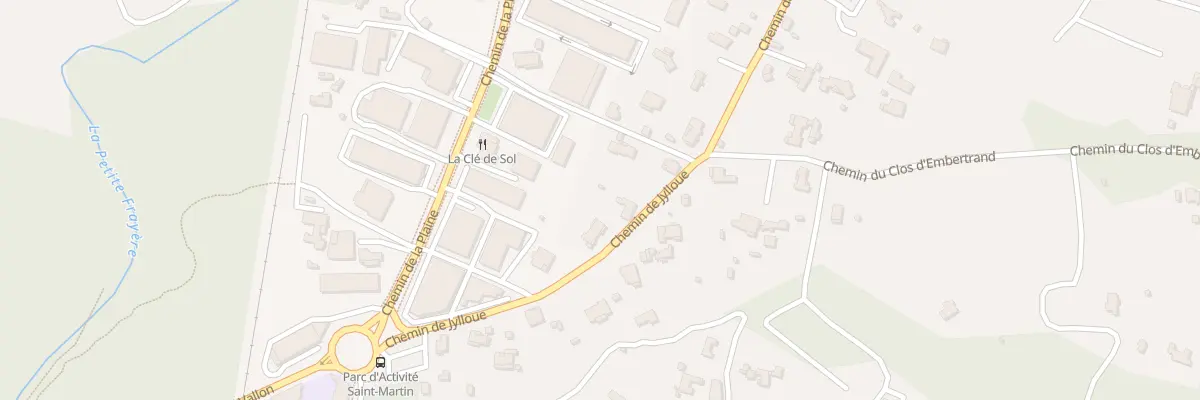 Plan du 886 Che de Jylloue à Mougins