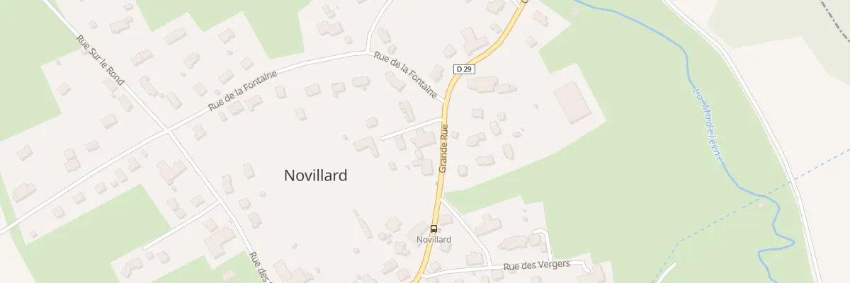 Plan du 29 Gr Grande Rue à Novillard