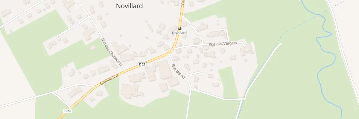 Plan du 9001 Rue Bel-Air à Novillard