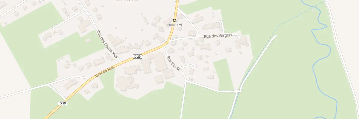 Plan du 1 Rue Bel-Air à Novillard