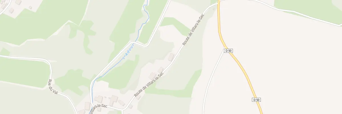 Plan du 17 Rte de Villars le Sec à Saint-Dizier-l’Évêque