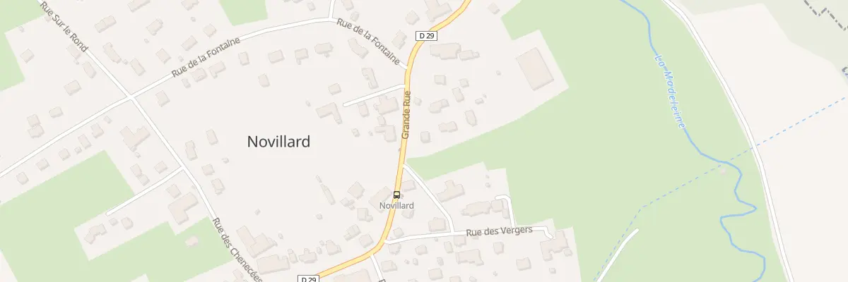 Plan du 10 Gr Grande Rue à Novillard