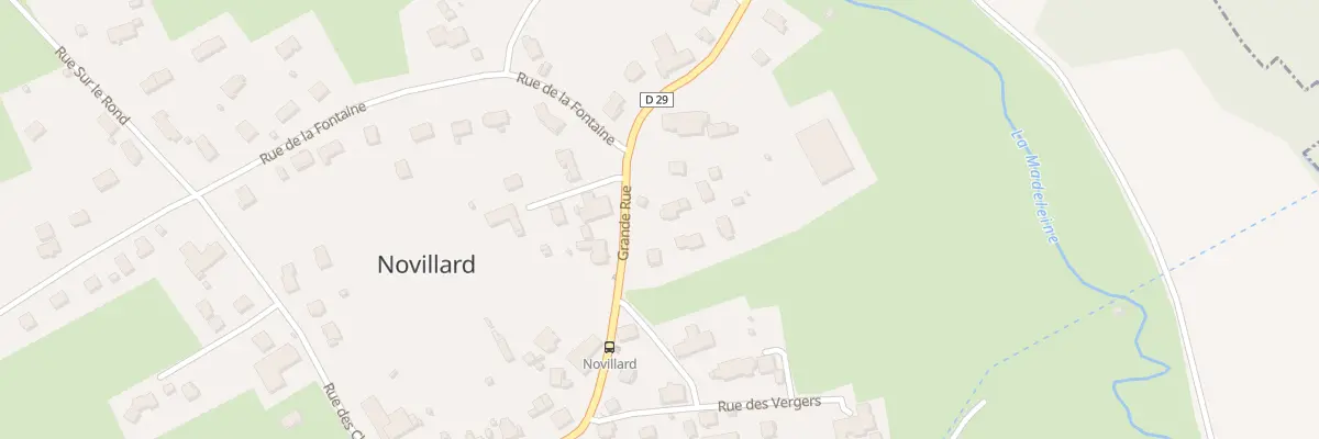 Plan du 20 Gr Grande Rue à Novillard