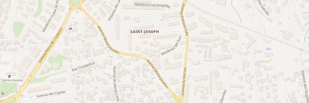 Plan du 104B Av Michel Jourdan à Cannes