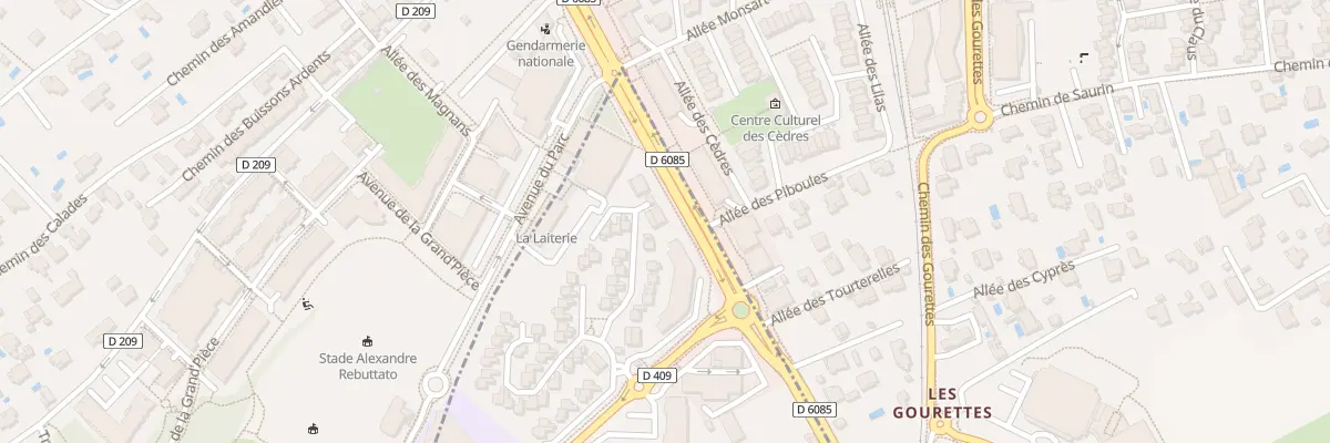 Plan du 90 Rte de la Roquette à Mougins