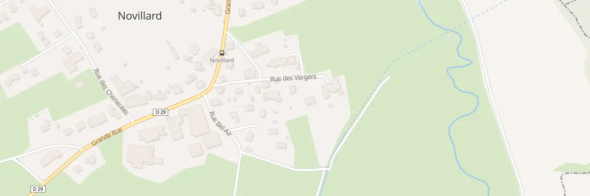 Plan du 2 Rue des Vergers à Novillard