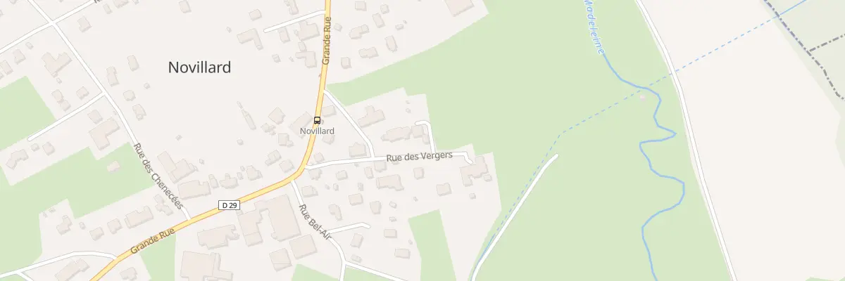 Plan du 1 Rue des Vergers à Novillard