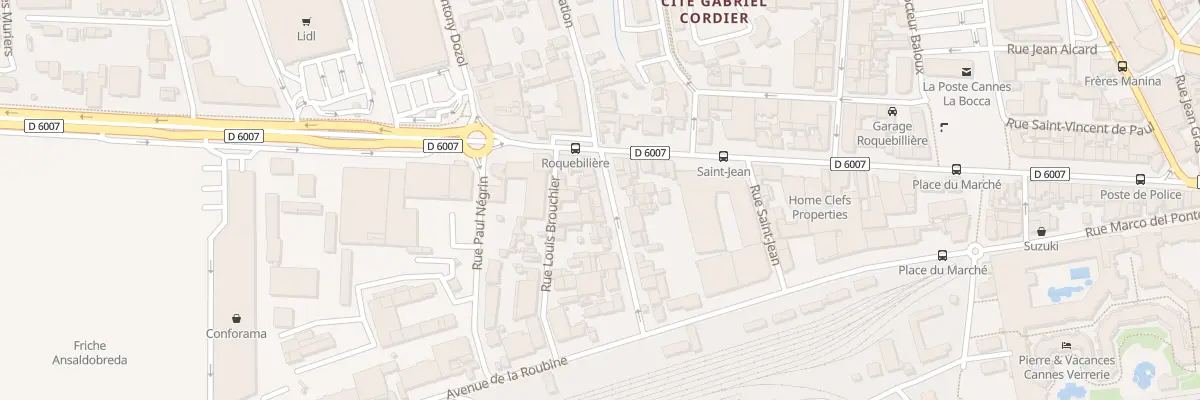 Plan du 6 Rue Léon Goyet à Cannes