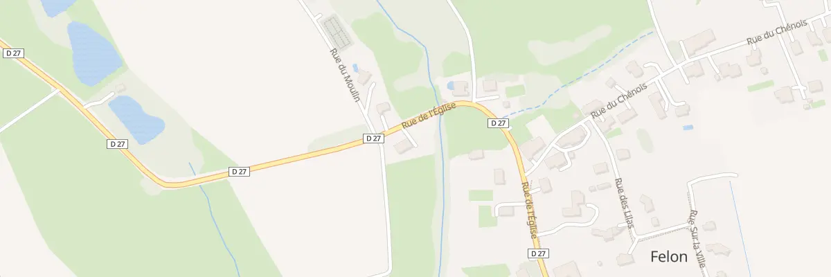 Plan du 27 Rue de l’Eglise à Felon