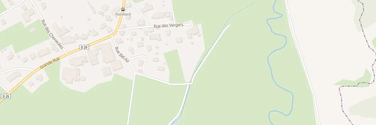 Plan du 4 Rue des Vergers à Novillard