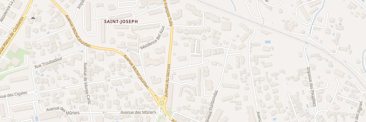 Plan du 92 Av Michel Jourdan à Cannes