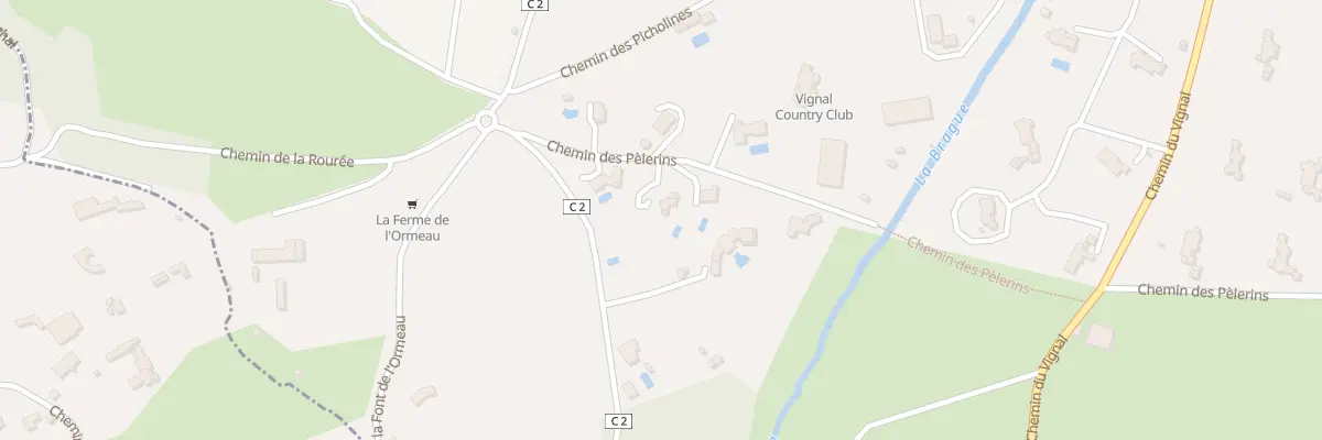Plan du 1992 Che des Pélerins à Châteauneuf-Grasse