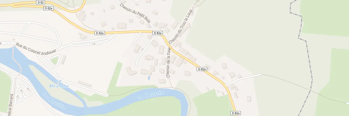 Plan du 3 Che de la Fave à Saint-Dié-des-Vosges