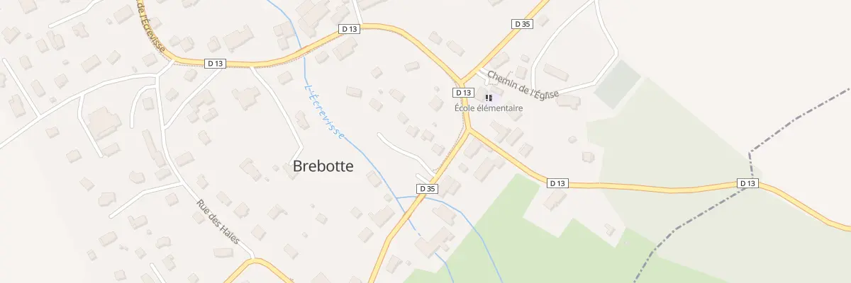 Plan du 2 Pres du Moulin à Brebotte