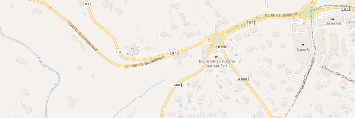 Plan du 92 Che de Masseboeuf à Grasse