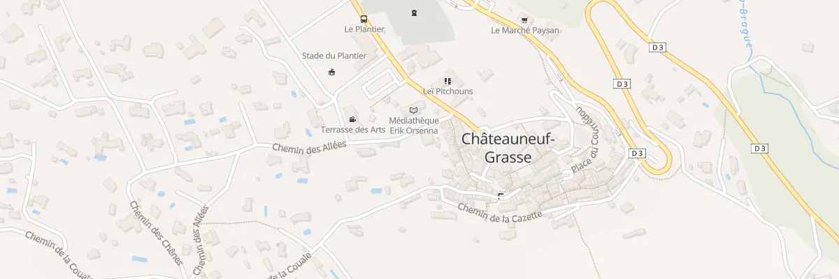 Plan du 25 Che des Allées à Châteauneuf-Grasse