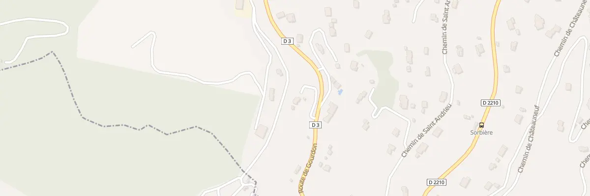 Plan du 233 Rte de Gourdon au Bar-sur-Loup