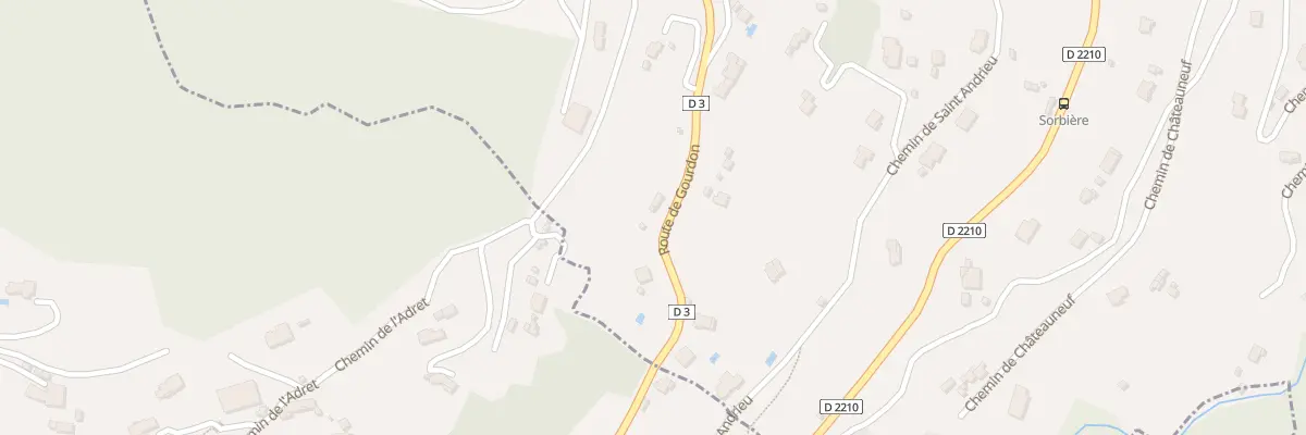 Plan du 166 Rte de Gourdon au Bar-sur-Loup