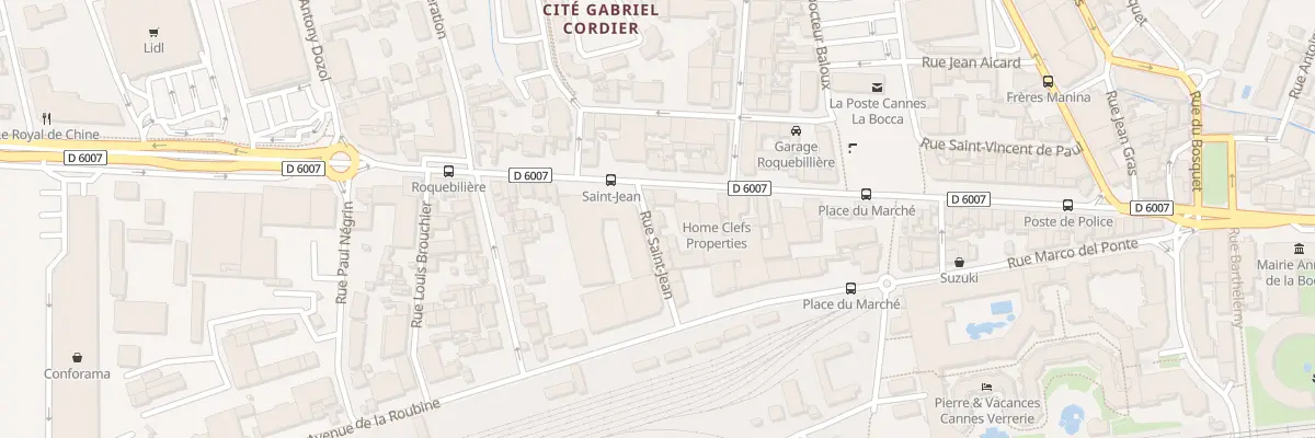 Plan du 5 Rue Saint-Jean à Cannes